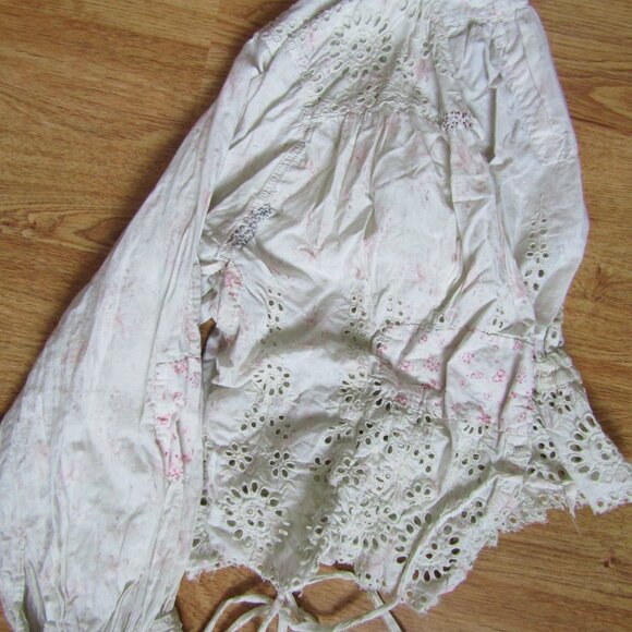 Magnolia Pearl Eyelet Telani Blouse Top o/s - Picture 8 of 9